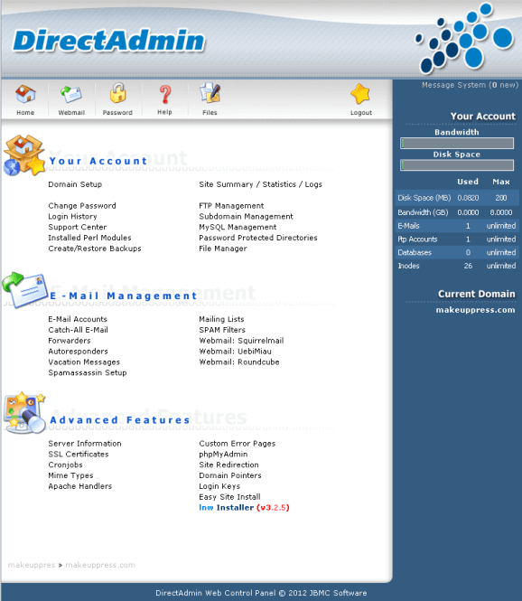 directadmin-dashboard